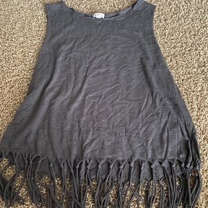 Fringed Muscle Tee from Charming Charlie